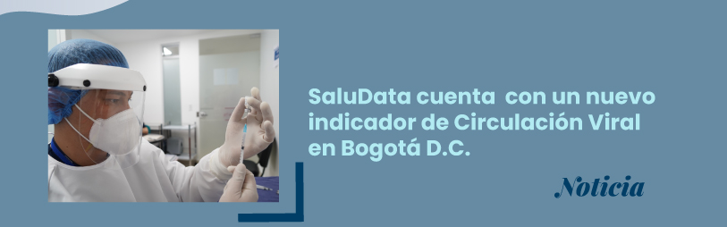 SaluData cuenta con un nuevo indicador de Circulación Viral en Bogotá D.C.